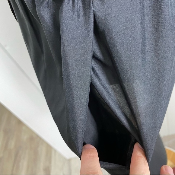 COS Black Silk Drop Waist Dress - Picture 5 of 8